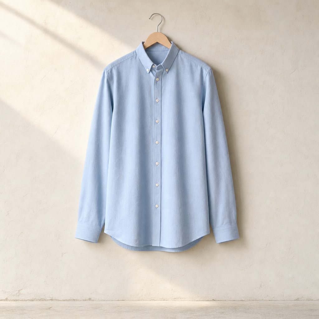 Camisa Oxford de algodón orgánico